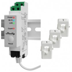 Shelly PRO 3EM amperemetre triphase domotique smart home automation maison connectee economie energie