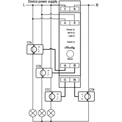 Shelly PRO 3EM amperemetre triphase domotique smart home automation maison connectee economie energie