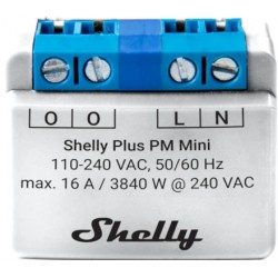 Shelly PLUS PM MINI compteur wattmetre voltmetre amperemetre Wi-Fi BLUETOOTH mesure de puissance pour domotique home-automation