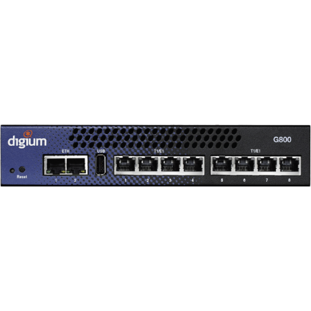 gateway 1G801F SIP vers 8x T1/E1(T2)/PRI EUROISDN Q-sig Digium par Sangoma