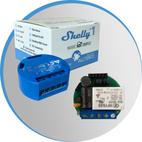 Shelly1 relais WIFI pour Domotique