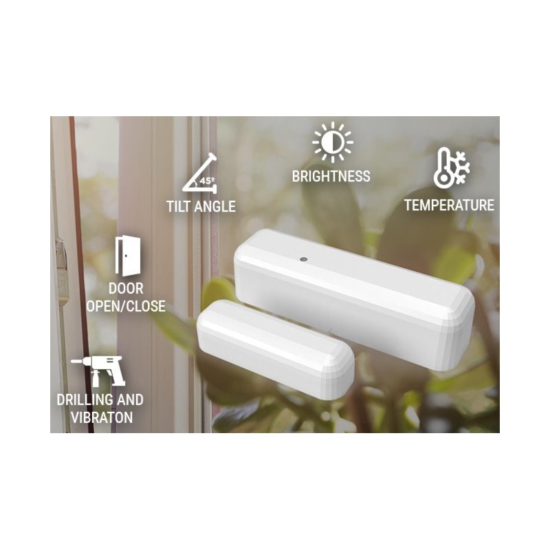 Shelly DW Door Window WiFi sensor ouverture de porte luminosité pour Domotique Home-Automation MQTT