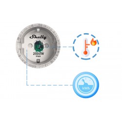 Shelly Plug-S prise relais Wi-Fi détection température interne et mesure de puissance pour domotique home-automation