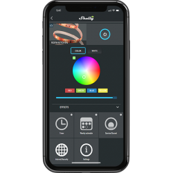 Shelly RGBW2 application sur iPhone (non fourni)