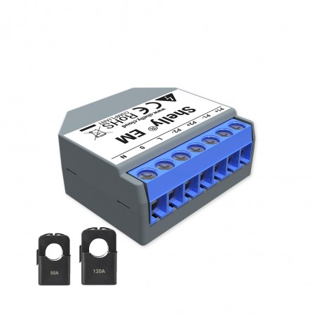 Shelly EM amperemetre domotique smart home automation maison connectee Shelly EM amperemetre domotique smart home automation maison connectee