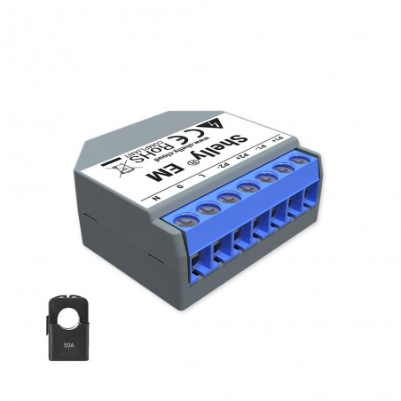 Shelly EM amperemetre domotique smart home automation maison connectee Shelly EM amperemetre domotique smart home automation maison connectee