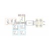 Shelly UNI schema implant WiFi interface pour Domotique Home-Automation MQTT