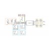 Shelly UNI schema implant WiFi interface pour Domotique Home-Automation MQTT