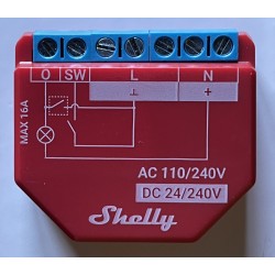 Shelly PLUS 1PM relais Wi-Fi BLUETOOTH détection température interne et mesure de puissance pour domotique home-automation