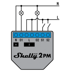 ShellyPLUS2PM roller shutter volet roulant rideau double relai wifi bluetooth mqtt home automation domotique shelly plus 2PM